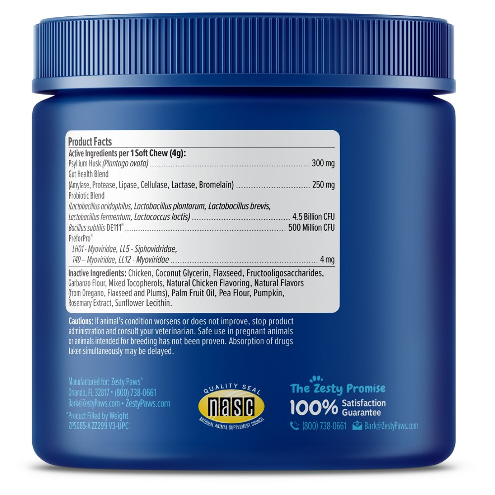 Gut Health Senior Advanced Probiotic Bites for Senior Dogs, Gut Flora & Immune Support, Functional Digestive Health Dog Supplement, Chicken Flavor, 90 Count Soft Chews - Image 2