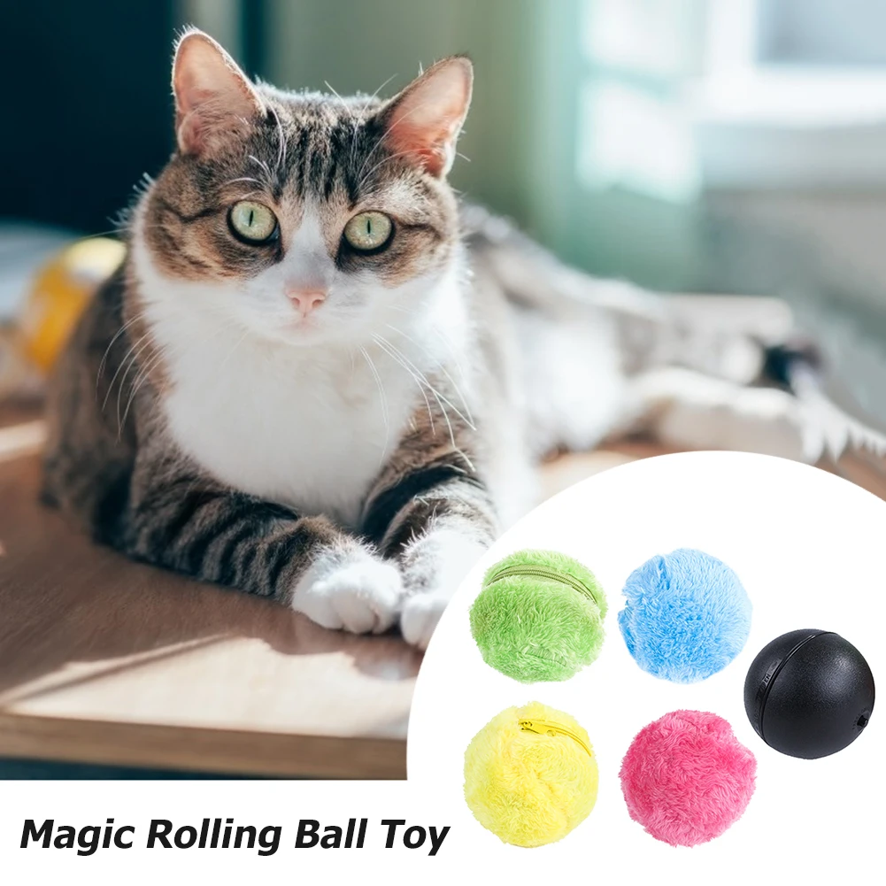 Magic Roller Ball Activation Automatic Ball Dog Cat Interactive Funny Chew Plush Electric Rolling Ball Pet Dog Cat Toy - Image 3