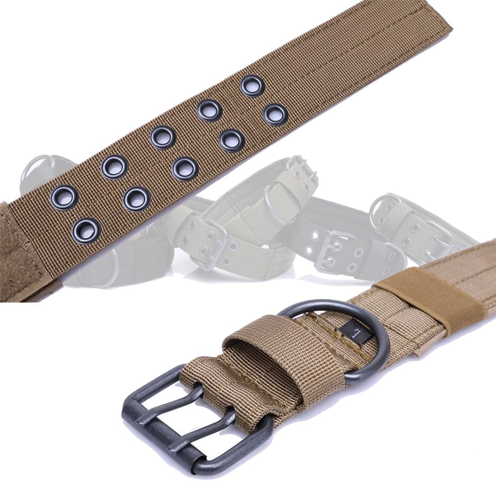 2" Wide Tactical Heavy Duty Nylon Large Dog Collar K9 Military with Metal Buckle - Image 11